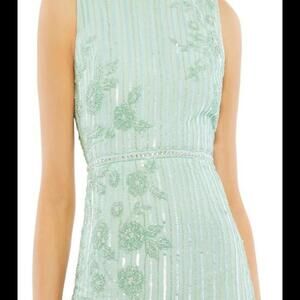 New! MAC DUGGAL Seafoam Cocktail Dress, SZ 14